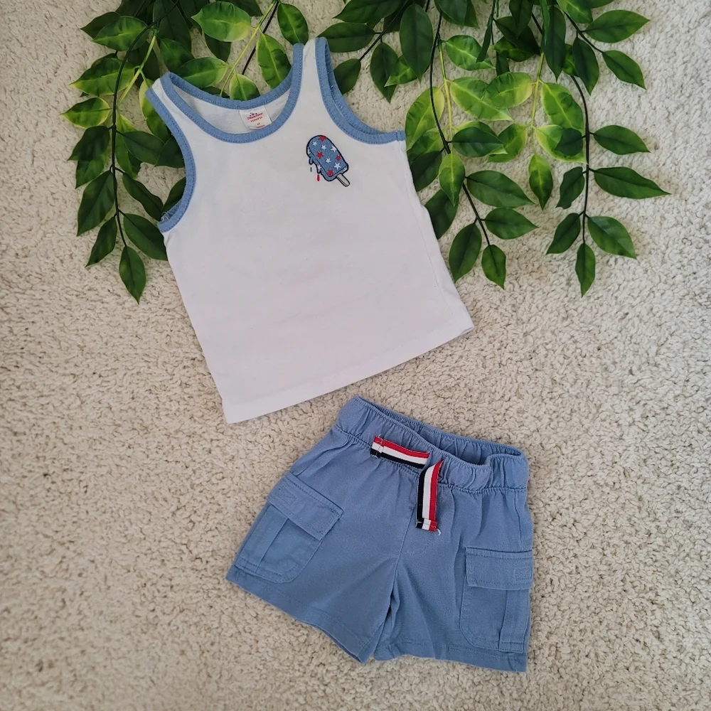 Toddler Boy 4th Of July/Summer Outfit (2T) - Picture 1 of 5